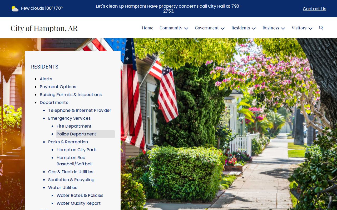 Official City of Hampton Police Department webpage